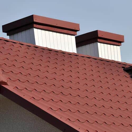 a roof with stone-coated steel